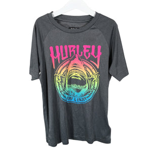 Unisex Hurley - Sports shirt, short sleeve, size 140 - 146 - Gray (1)