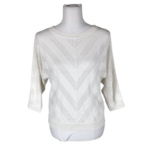 Unisex Cut & Pret - Sweater, size 38 - White (1)