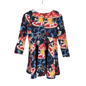 Unisex Polarn O. Pyret - Tricot dress, size 98 - 104 - Blue (2)
