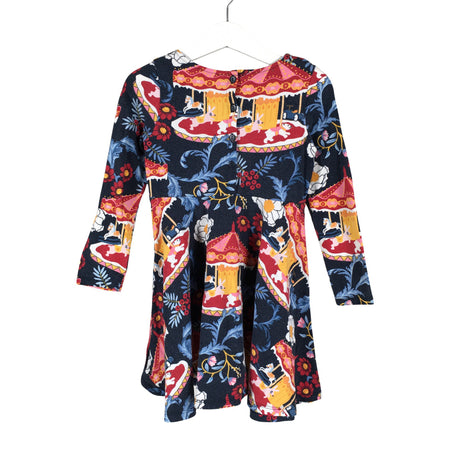 Unisex Polarn O. Pyret - Tricot dress, size 98 - 104 - Blue (2)