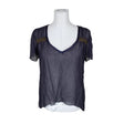 Unisex Rabalder - Short-sleeved blouse, size 36 - Blue ()