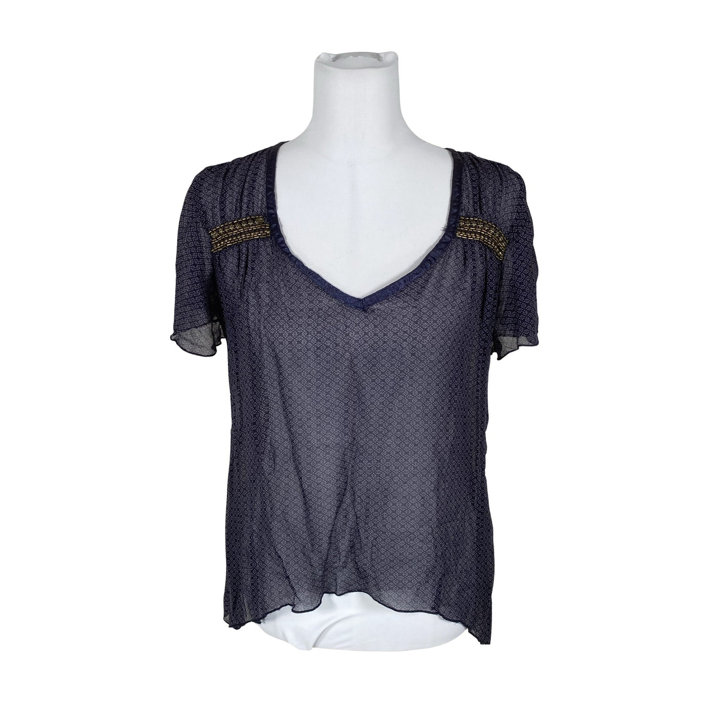 Unisex Rabalder - Short-sleeved blouse, size 36 - Blue (1)