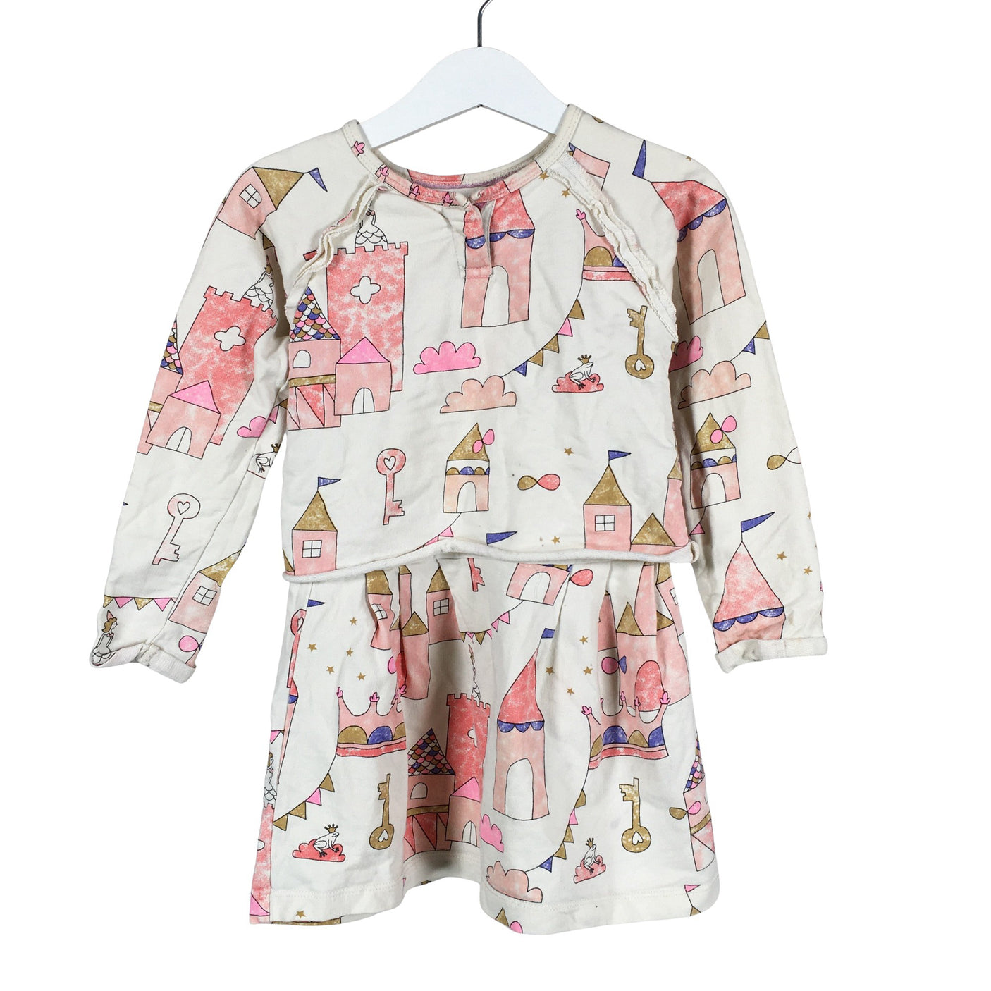 Unisex Billieblush - Sweatshirt dress, size 98 - 104 - Natural white (1)