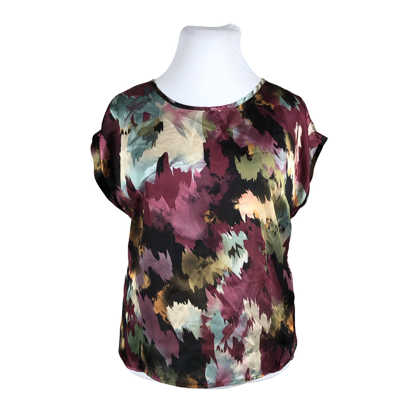 Unisex Alice Bizous - Short-sleeved blouse, size 42 - Wine red (1)