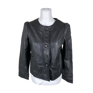 Unisex Saki - Leather jacket, size 36 - Black (1)