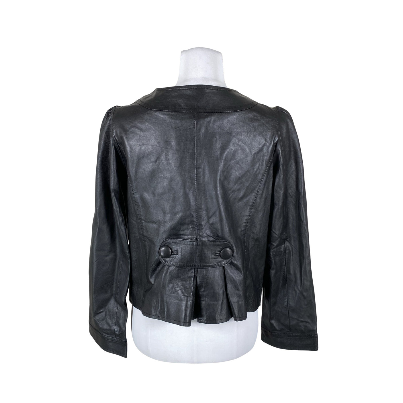 Unisex Saki - Leather jacket, size 36 - Black (2)