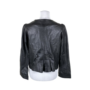 Unisex Saki - Leather jacket, size 36 - Black (2)