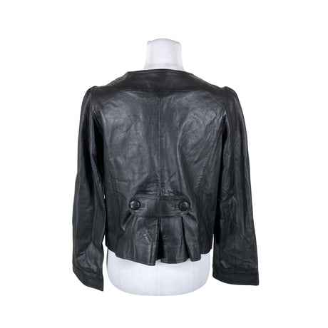 Unisex Saki - Leather jacket, size 36 - Black (2)