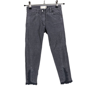 Unisex Creamie - Velvet pants, size 104 - 110 - Gray (1)