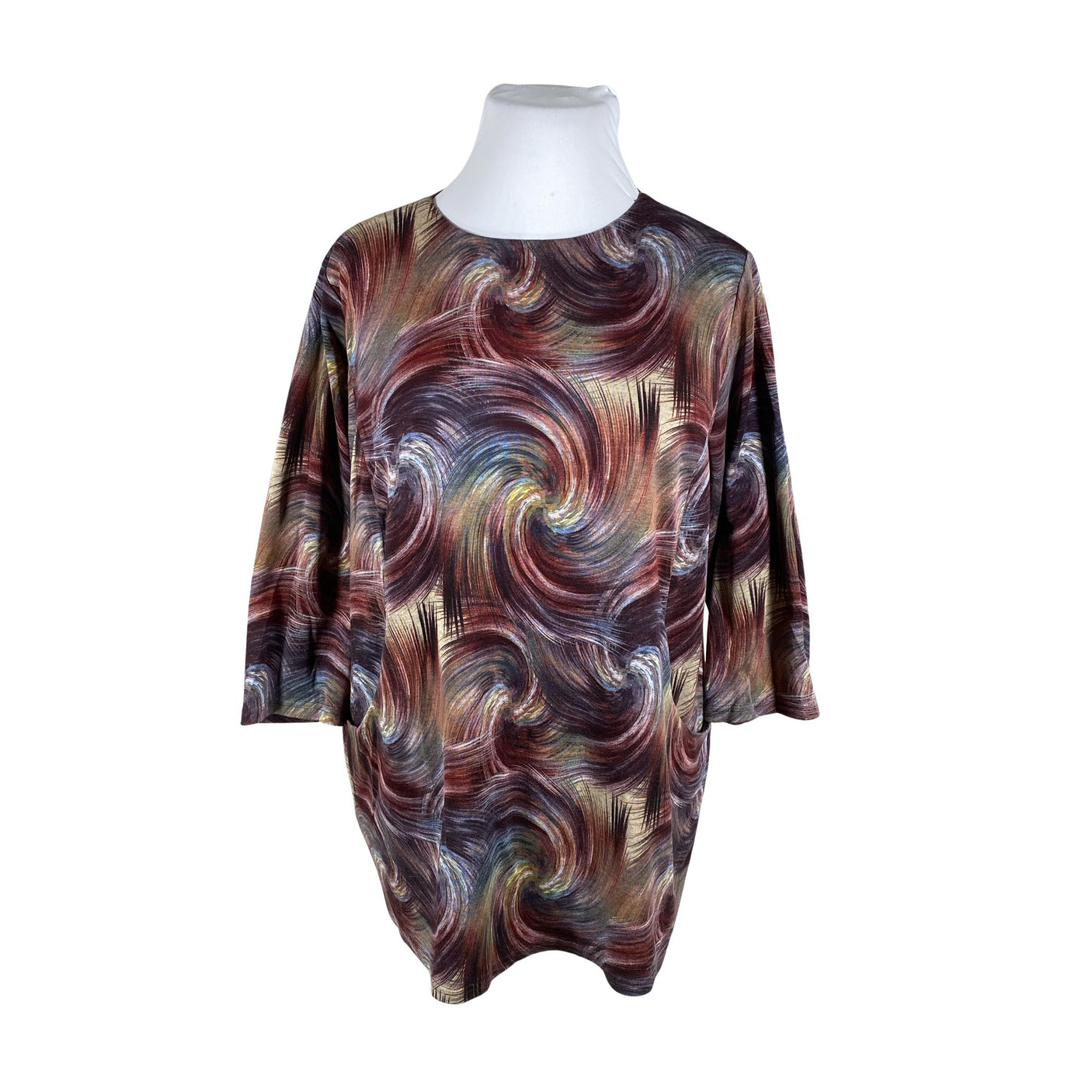 Unisex Hansmark - Tricot tunic, size 50 - Wine red (1)