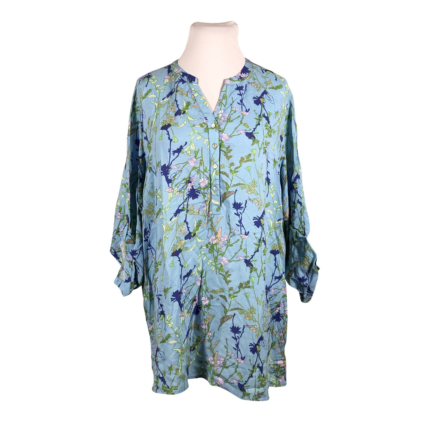 Unisex Gabriella K. - Schiffon tunic, size 50 - Light blue (1)