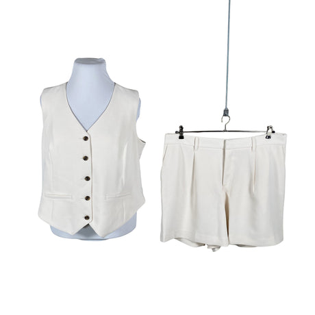 Unisex Lands' End - Shorts, size 50 - Natural white ()