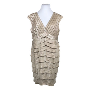 Unisex Adrianna Papell - Party dress, size 46 - Beige (1)