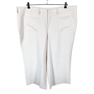 Unisex Lands' End - Straight leg trousers, size 50 - Natural white (1)