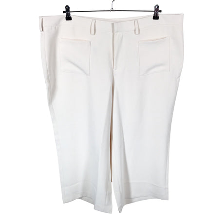 Unisex Lands' End - Straight leg trousers, size 50 - Natural white ()