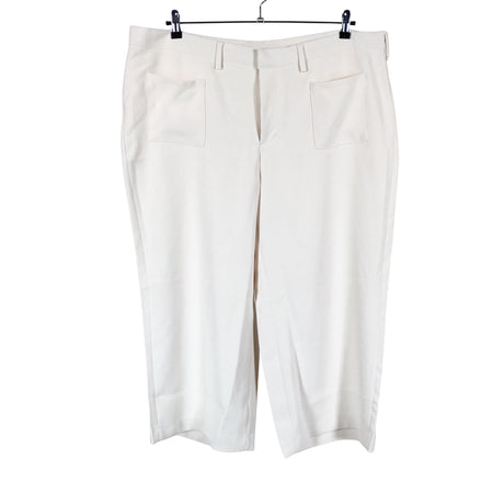 Unisex Lands' End - Straight leg trousers, size 50 - Natural white ()