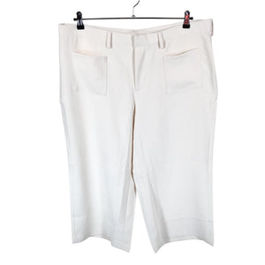 Unisex Lands' End - Straight leg trousers, size 48 - Natural white (1)