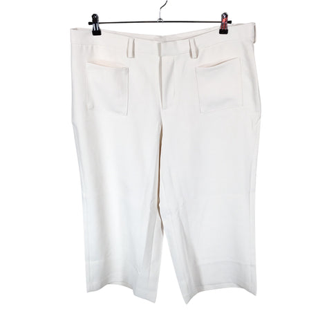 Unisex Lands' End - Straight leg trousers, size 48 - Natural white ()