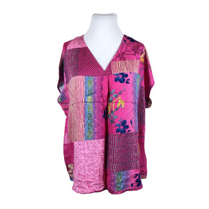 Unisex Samoon - Short-sleeved blouse, size 46 - Pink (1)