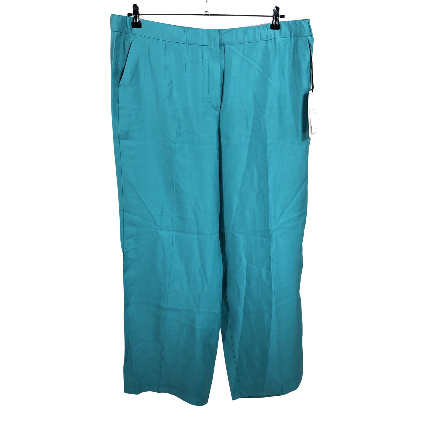 Unisex Samoon - Straight leg trousers, size 48 - Turquoise (1)