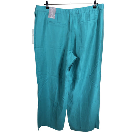 Unisex Samoon - Straight leg trousers, size 48 - Turquoise (2)