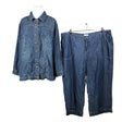 Unisex Sheego - Slacks, size 52 - Blue ()