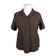Unisex Aventura - Short-sleeved blouse, size 44 - Brown ()