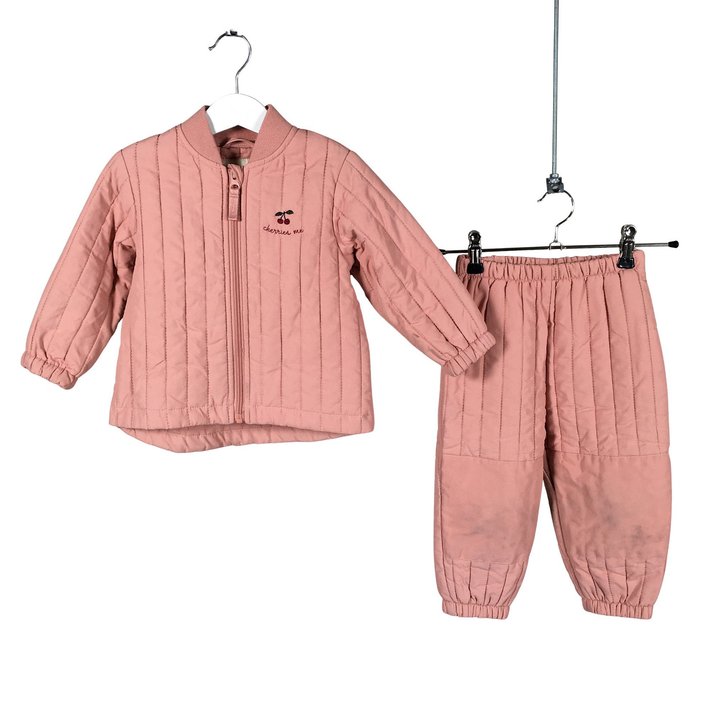 Unisex Konges Slojd - Lightly padded jacket, size 80 - 86 - Light pink (1)