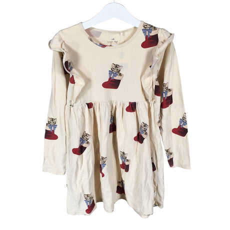 Unisex Konges Slojd - Tricot dress, size 110 - 116 - Beige ()