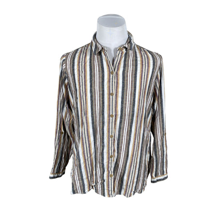 Unisex Sherpa - Collared shirt, size XL - Gray ()