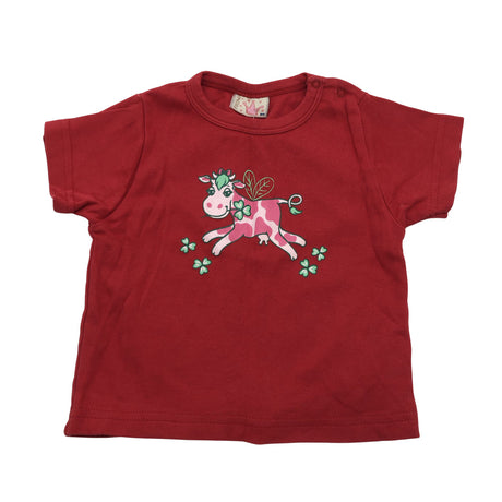 Unisex Fixoni - T-shirt, size 74 - 80 - Red ()