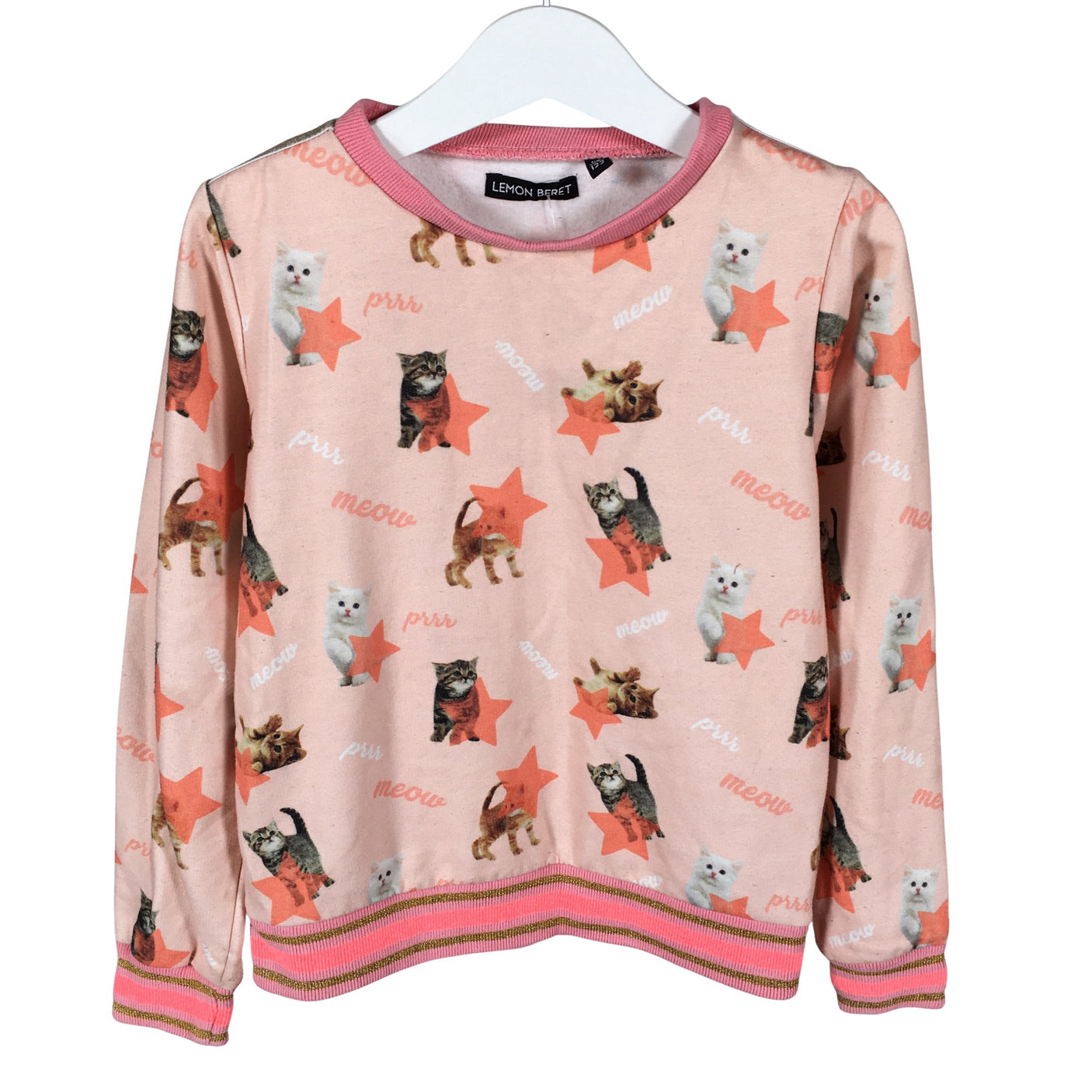 Unisex Lemon Beret - Tricot shirt, size 116 - 122 - Light pink (1)