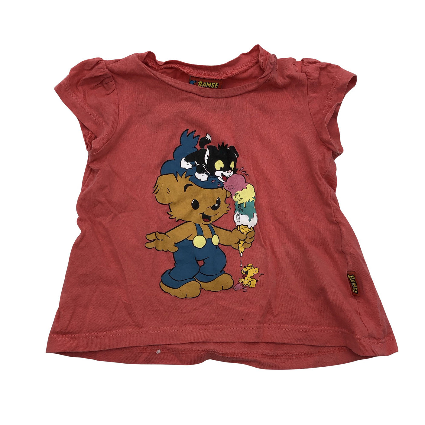 Unisex Lindex - T-shirt, size 68 - 74 - Pink (1)