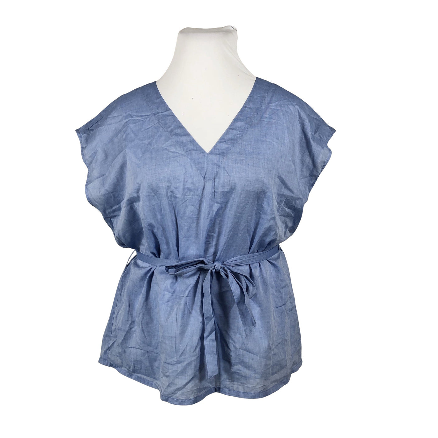 Unisex Holly & Whyte by Lindex - Short-sleeved blouse, size 44 - Light blue (1)