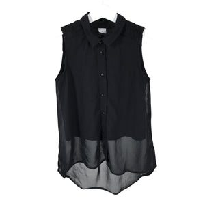 Unisex Lindex - Schiffon tunic, size 134 - 140 - Black (1)