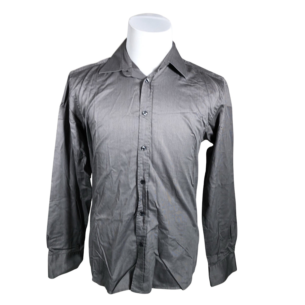 Unisex Selected - Collared shirt, size L - Gray (1)