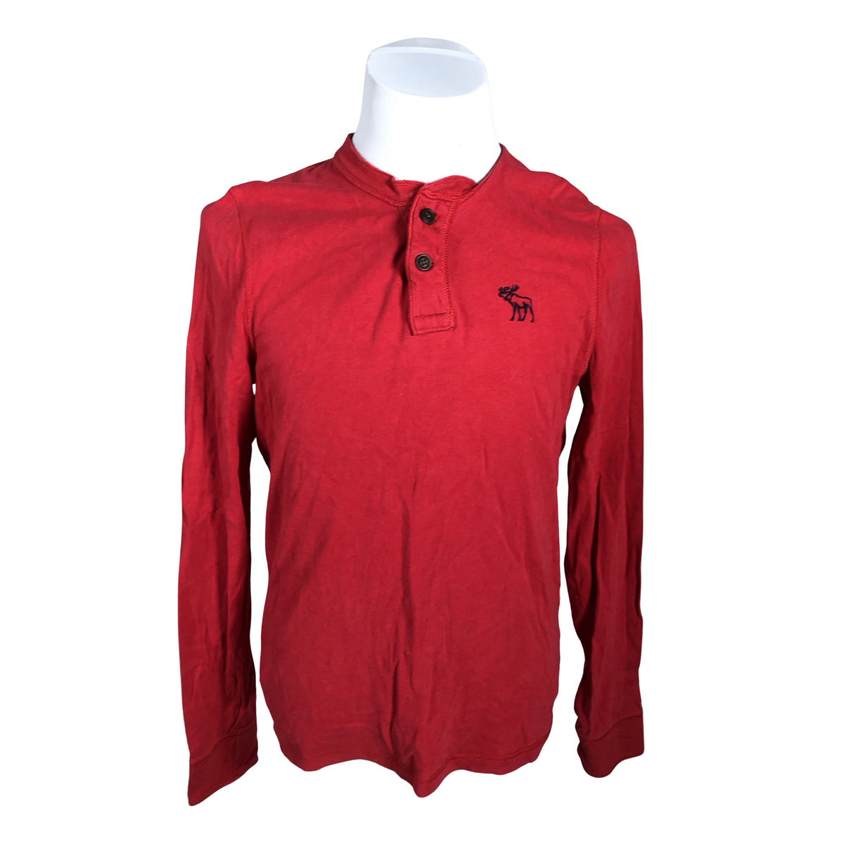 Unisex Abercrombie&Fitch - Tricot shirt, size L - Red (1)