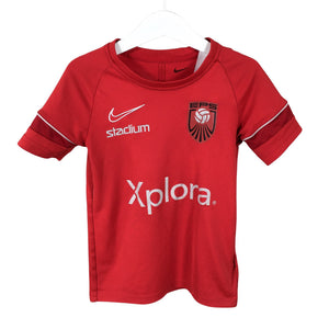 Unisex Nike - Sports shirt, short sleeve, size 122 - 128 - Red (1)