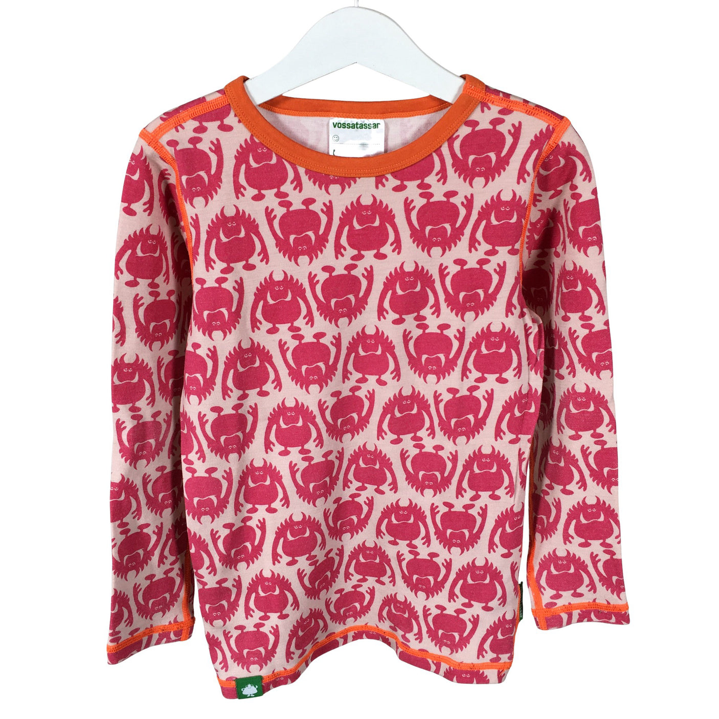 Unisex Vossatassar - Tricot shirt, size 116 - 122 - Pink (1)