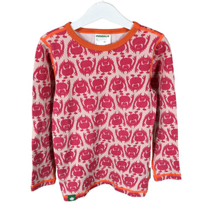 Unisex Vossatassar - Tricot shirt, size 116 - 122 - Pink (1)