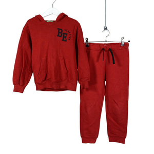 Unisex Benetton - Sweatshirt and pants set, size 104 - 110 - Red (1)