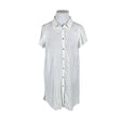 Unisex Zizzi - Schiffon tunic, size 46 - White ()