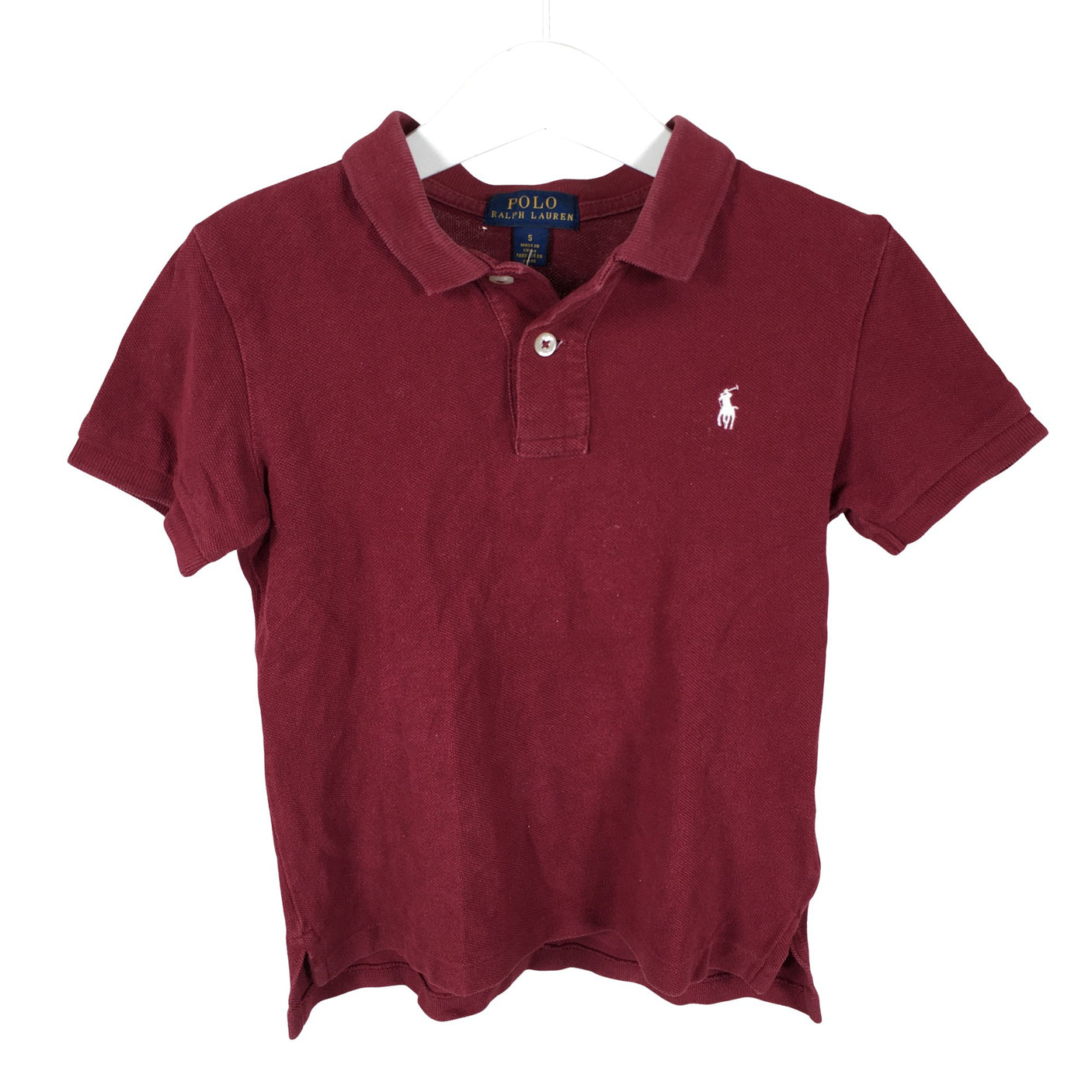 Unisex Polo Ralph Lauren - Polo shirt, size 104 - 110 - Wine red (1)