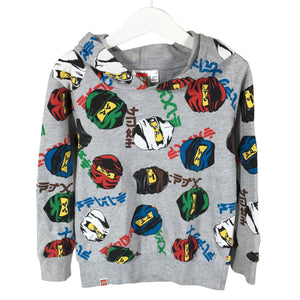 Unisex Lego - Hoodie, size 110 - 116 - Gray (1)