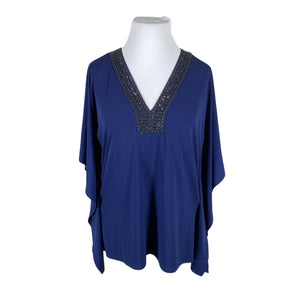 Unisex Michael Kors - Short-sleeved blouse, size 42 - Blue (1)