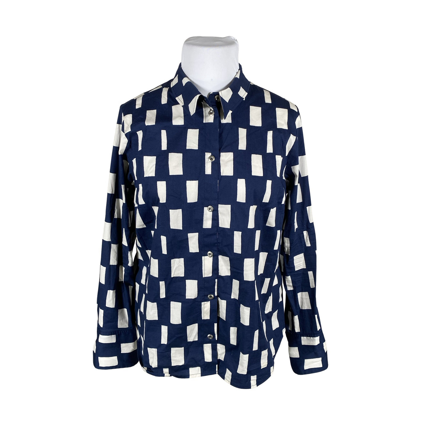 Unisex Marimekko - Collared shirt, size 46 - Blue (1)
