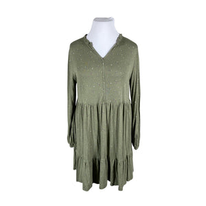 Unisex Esprit - Schiffon dress, size 44 - Green (1)