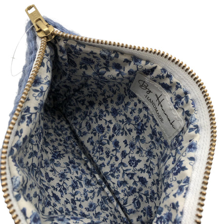 Unisex Handmade - Toiletry bag, size Mini - Blue (2)