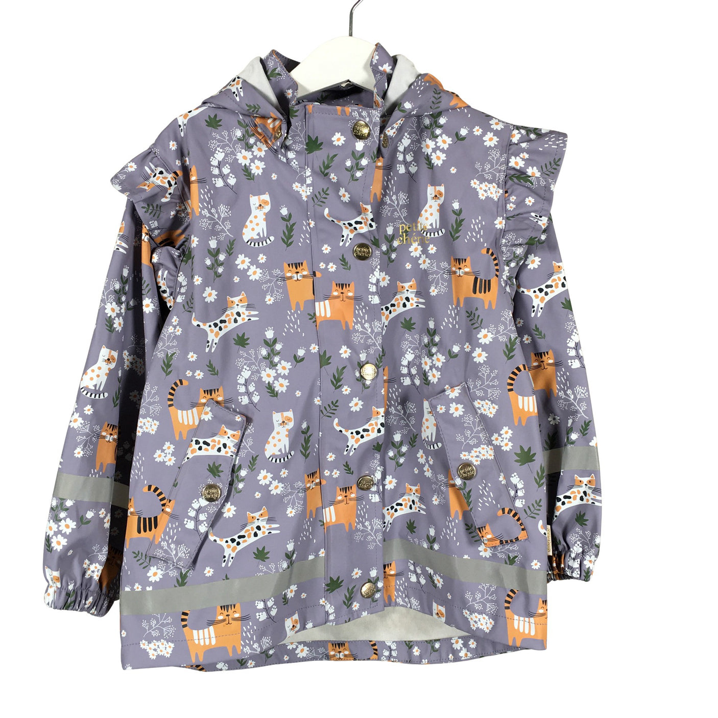 Unisex Petite Chérie - Rain jacket, size 104 - 110 - Violet (1)