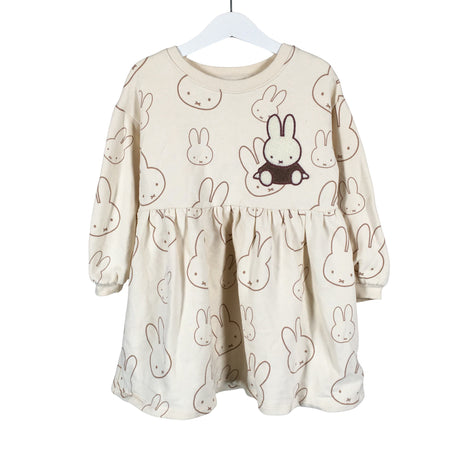 Unisex Next - Sweatshirt dress, size 104 - 110 - Beige ()